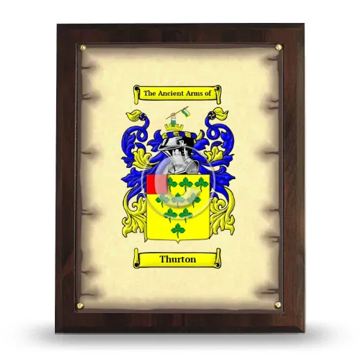 Thurton Coat of Arms Plaque