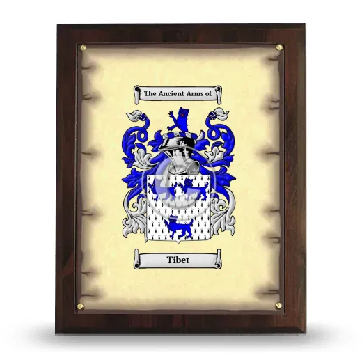 Tibet Coat of Arms Plaque