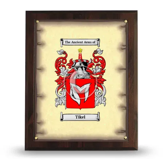 Tikel Coat of Arms Plaque