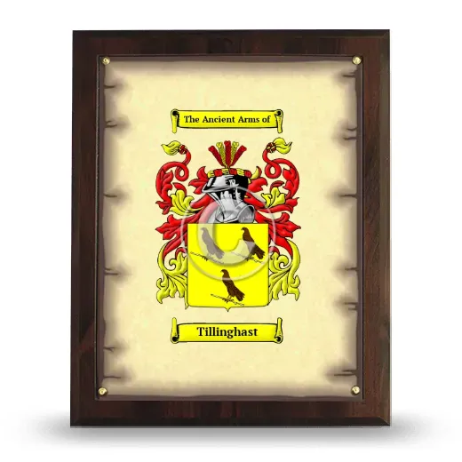 Tillinghast Coat of Arms Plaque