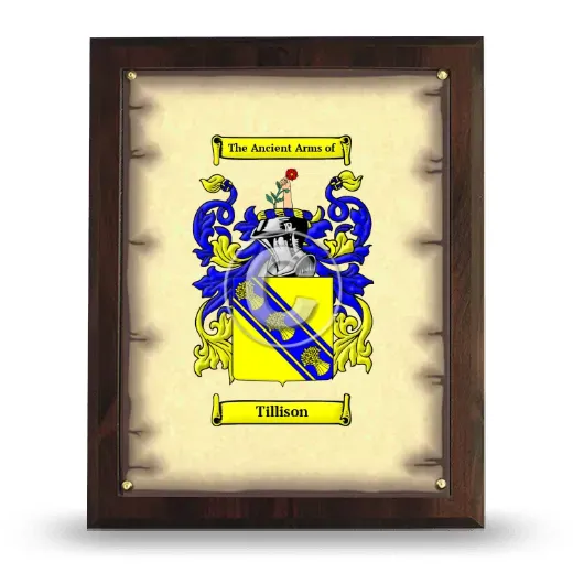 Tillison Coat of Arms Plaque