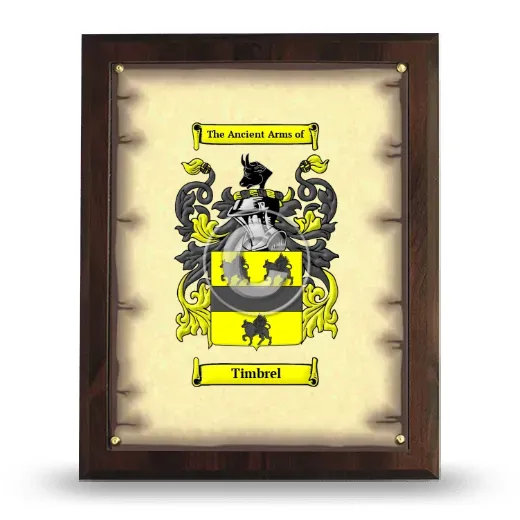 Timbrel Coat of Arms Plaque