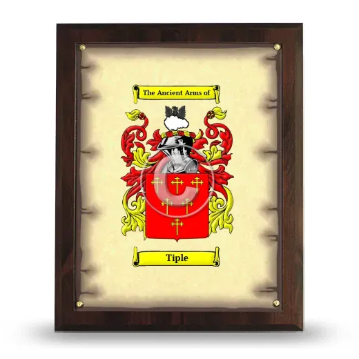 Tiple Coat of Arms Plaque