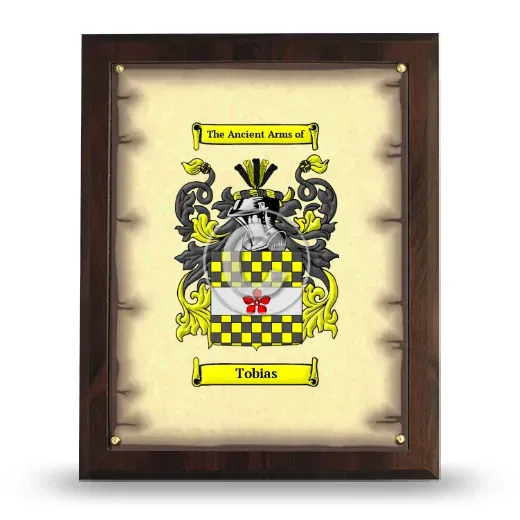 Tobias Coat of Arms Plaque