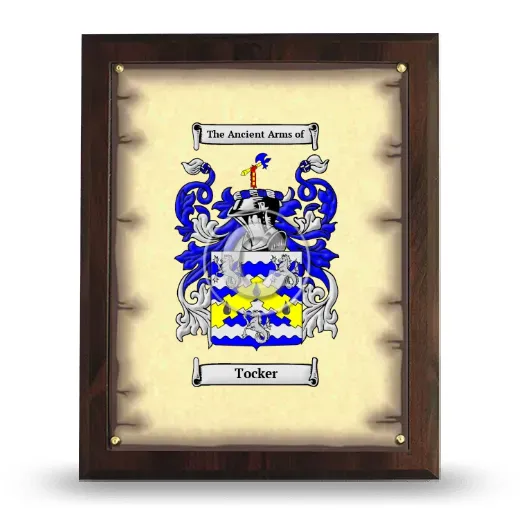 Tocker Coat of Arms Plaque