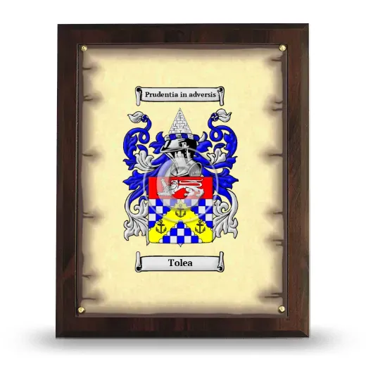 Tolea Coat of Arms Plaque