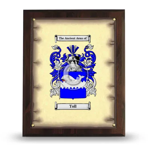Toll Coat of Arms Plaque