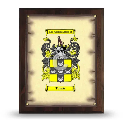 Tomás Coat of Arms Plaque