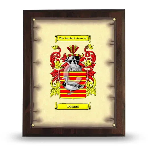 Tomás Coat of Arms Plaque