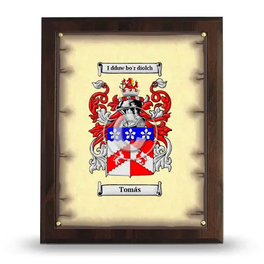 Tomás Coat of Arms Plaque