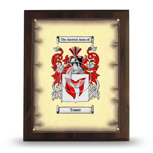 Toner Coat of Arms Plaque