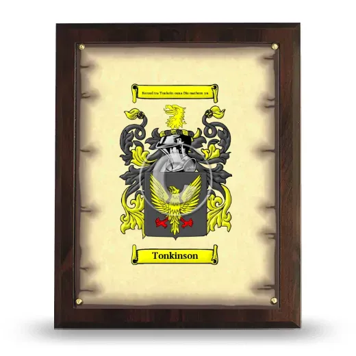 Tonkinson Coat of Arms Plaque