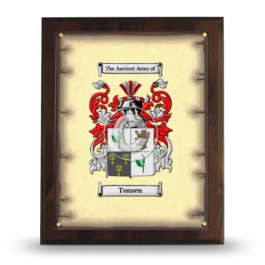Tonsen Coat of Arms Plaque