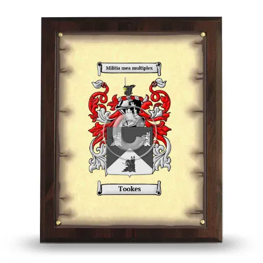 Tookes Coat of Arms Plaque