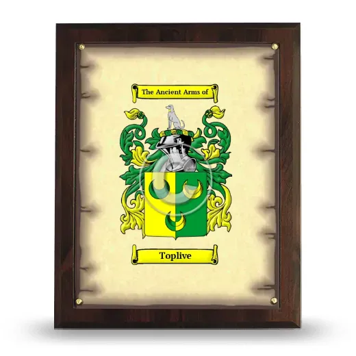 Toplive Coat of Arms Plaque