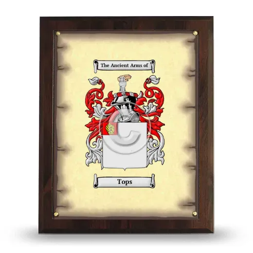 Tops Coat of Arms Plaque