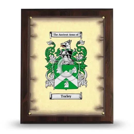 Torley Coat of Arms Plaque