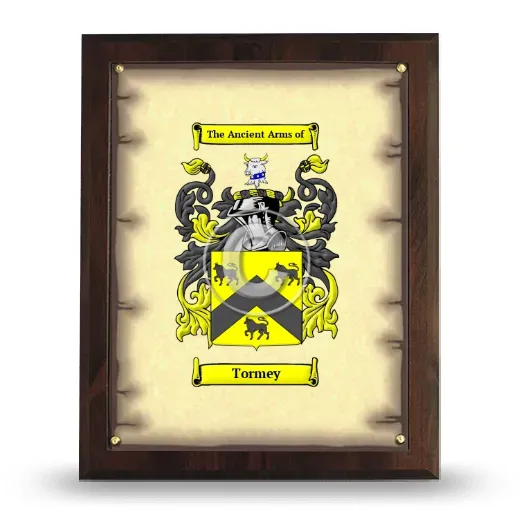 Tormey Coat of Arms Plaque