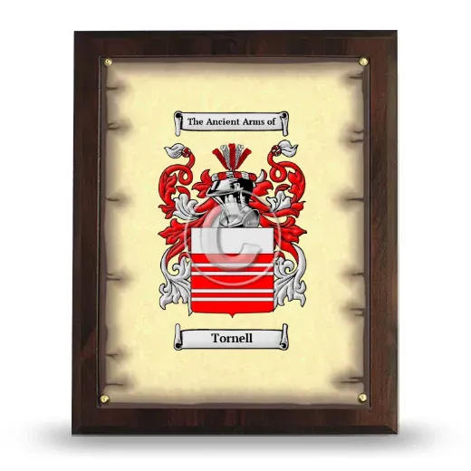Tornell Coat of Arms Plaque