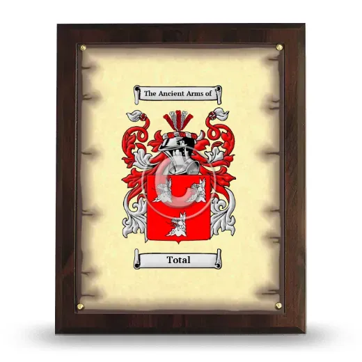 Total Coat of Arms Plaque