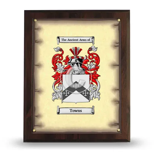 Towns Coat of Arms Plaque