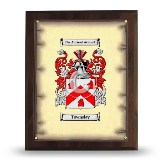 Townsley Coat of Arms Plaque