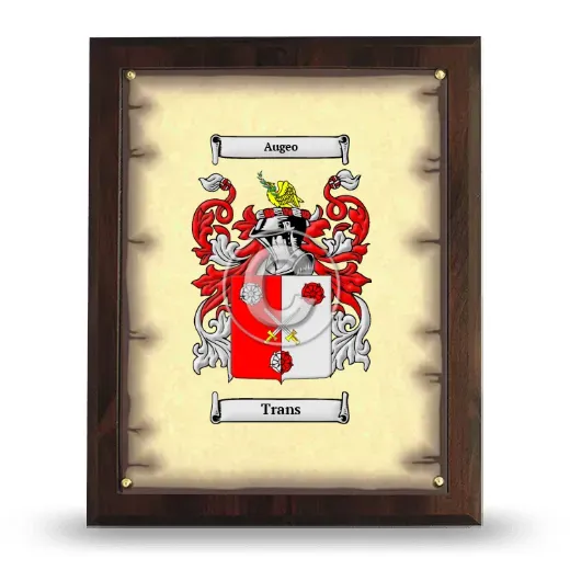 Trans Coat of Arms Plaque