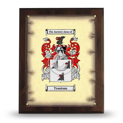 Trantum Coat of Arms Plaque