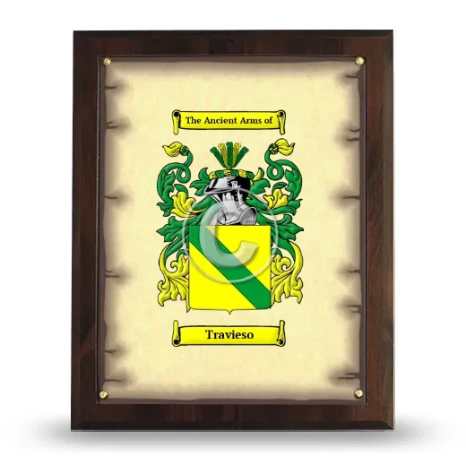 Travieso Coat of Arms Plaque