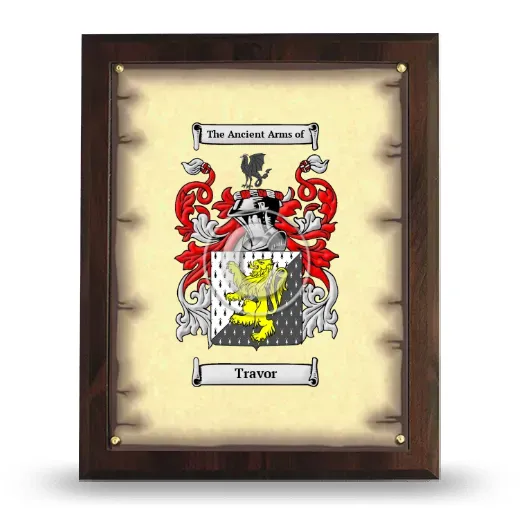 Travor Coat of Arms Plaque