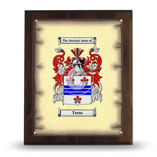 Treas Coat of Arms Plaque
