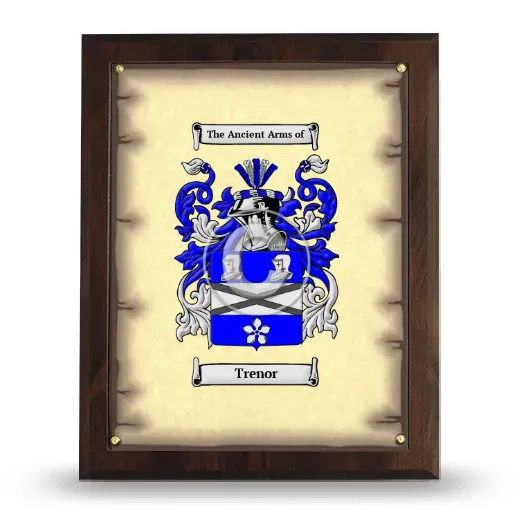 Trenor Coat of Arms Plaque