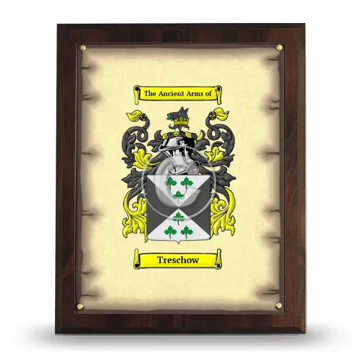 Treschow Coat of Arms Plaque