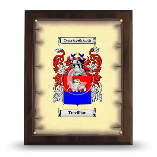 Trevillian Coat of Arms Plaque