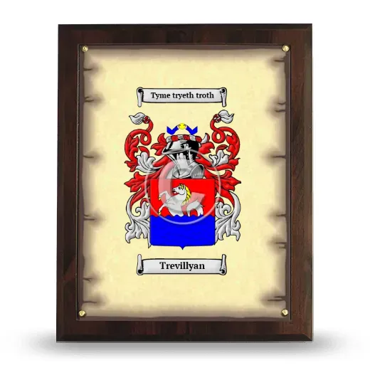 Trevillyan Coat of Arms Plaque