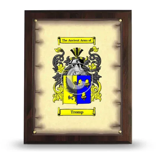 Tromp Coat of Arms Plaque