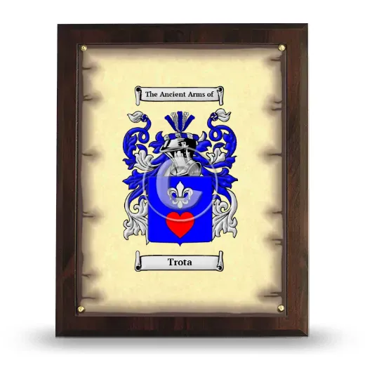 Trota Coat of Arms Plaque