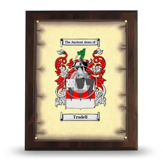 Trudell Coat of Arms Plaque