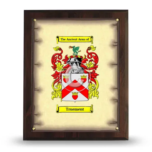 Truement Coat of Arms Plaque