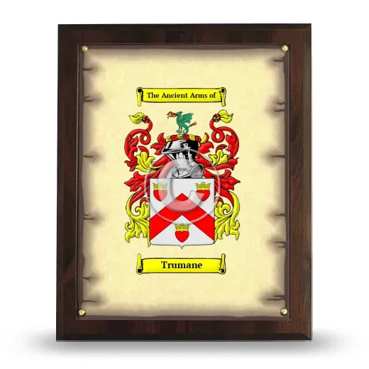 Trumane Coat of Arms Plaque
