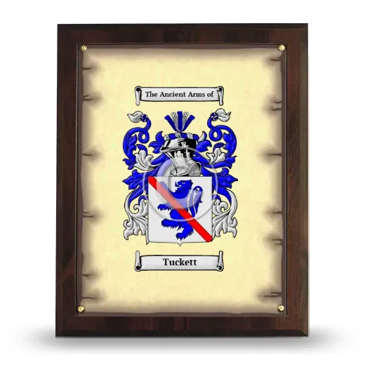 Tuckett Coat of Arms Plaque
