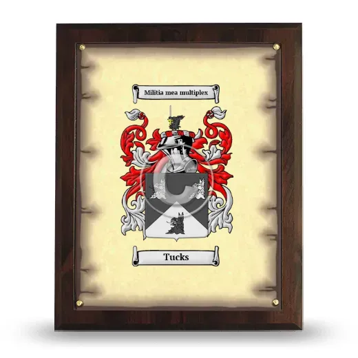 Tucks Coat of Arms Plaque