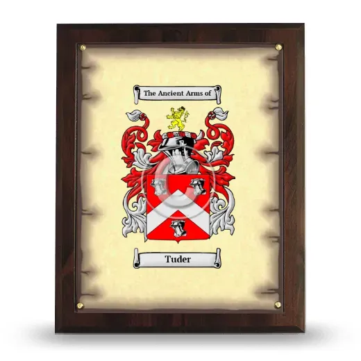 Tuder Coat of Arms Plaque