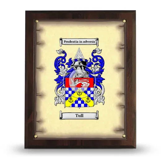 Tull Coat of Arms Plaque