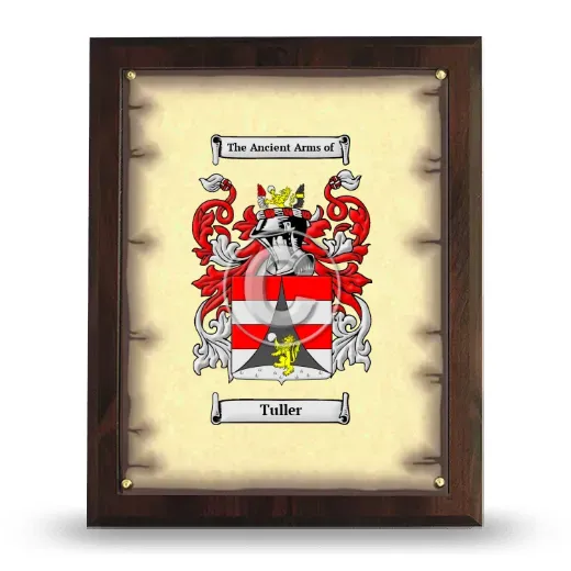 Tuller Coat of Arms Plaque