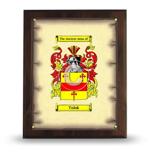 Tulok Coat of Arms Plaque