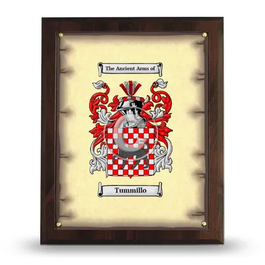 Tummillo Coat of Arms Plaque