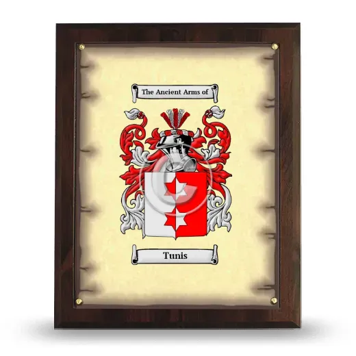 Tunis Coat of Arms Plaque