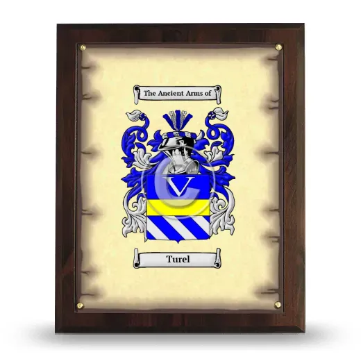 Turel Coat of Arms Plaque