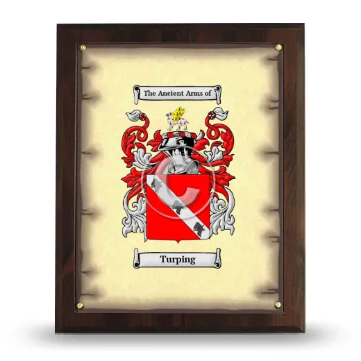 Turping Coat of Arms Plaque